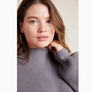 🌷 NEW Anthropologie Gray Alder Sweater Dress 2X